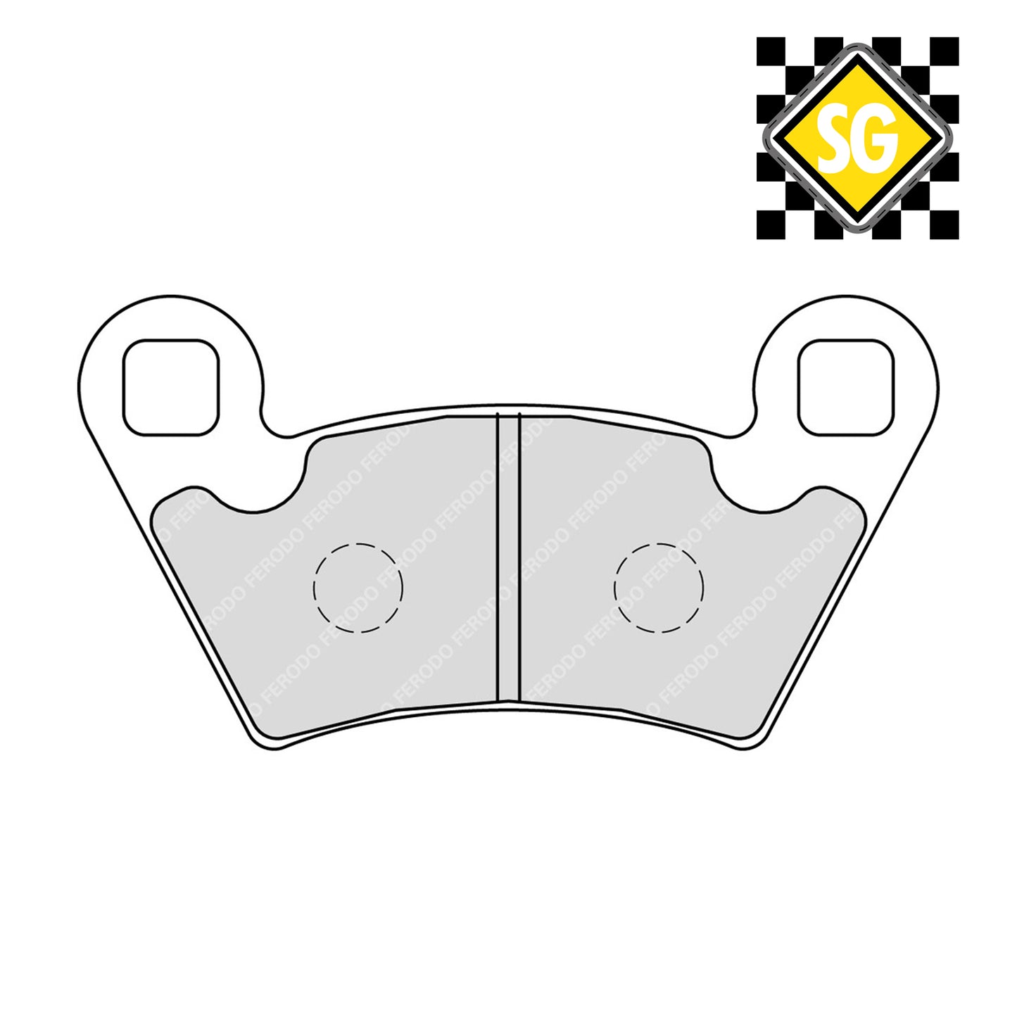 Ferodo FDB2236SG Sinter Grip Off-Road Compound Pad - FA354