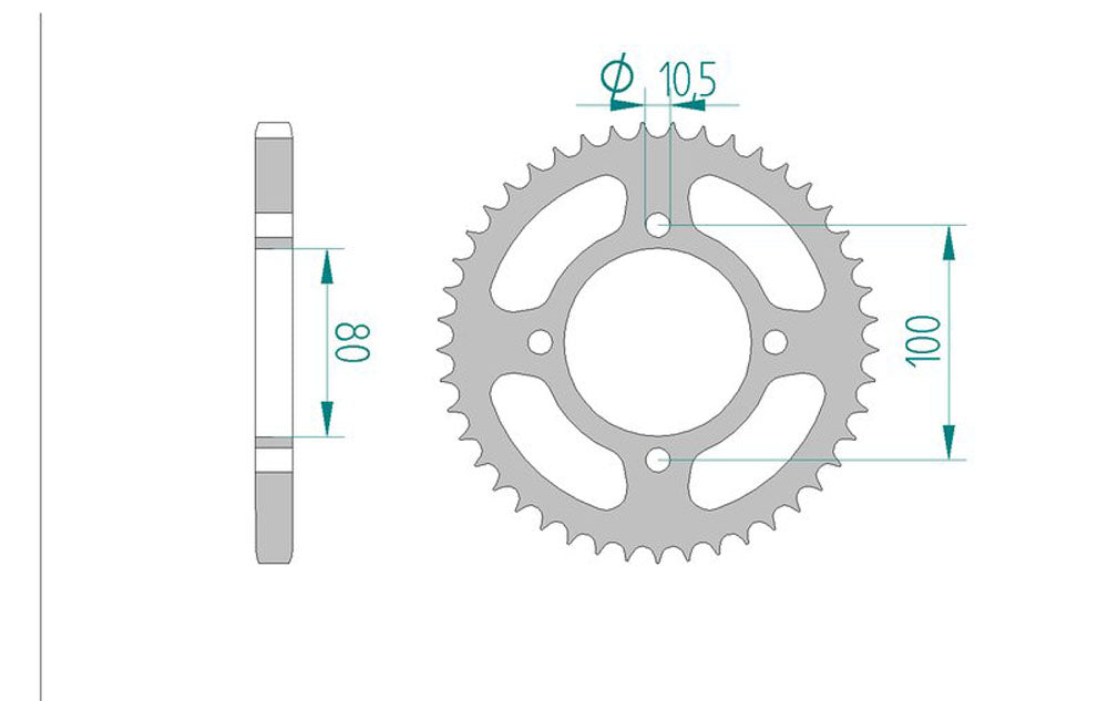 Sprocket Rear 2053-48 JTR 1873-48 AFAM 14213 532 pitch - Special Order