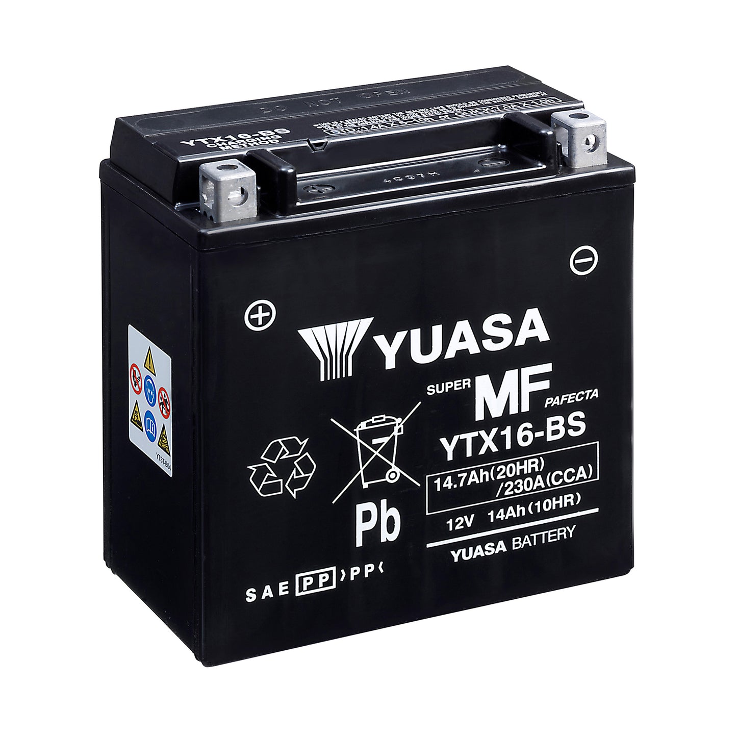 Yuasa YTX16-BS (CP) 12V Combi-Pack MF VRLA Battery
