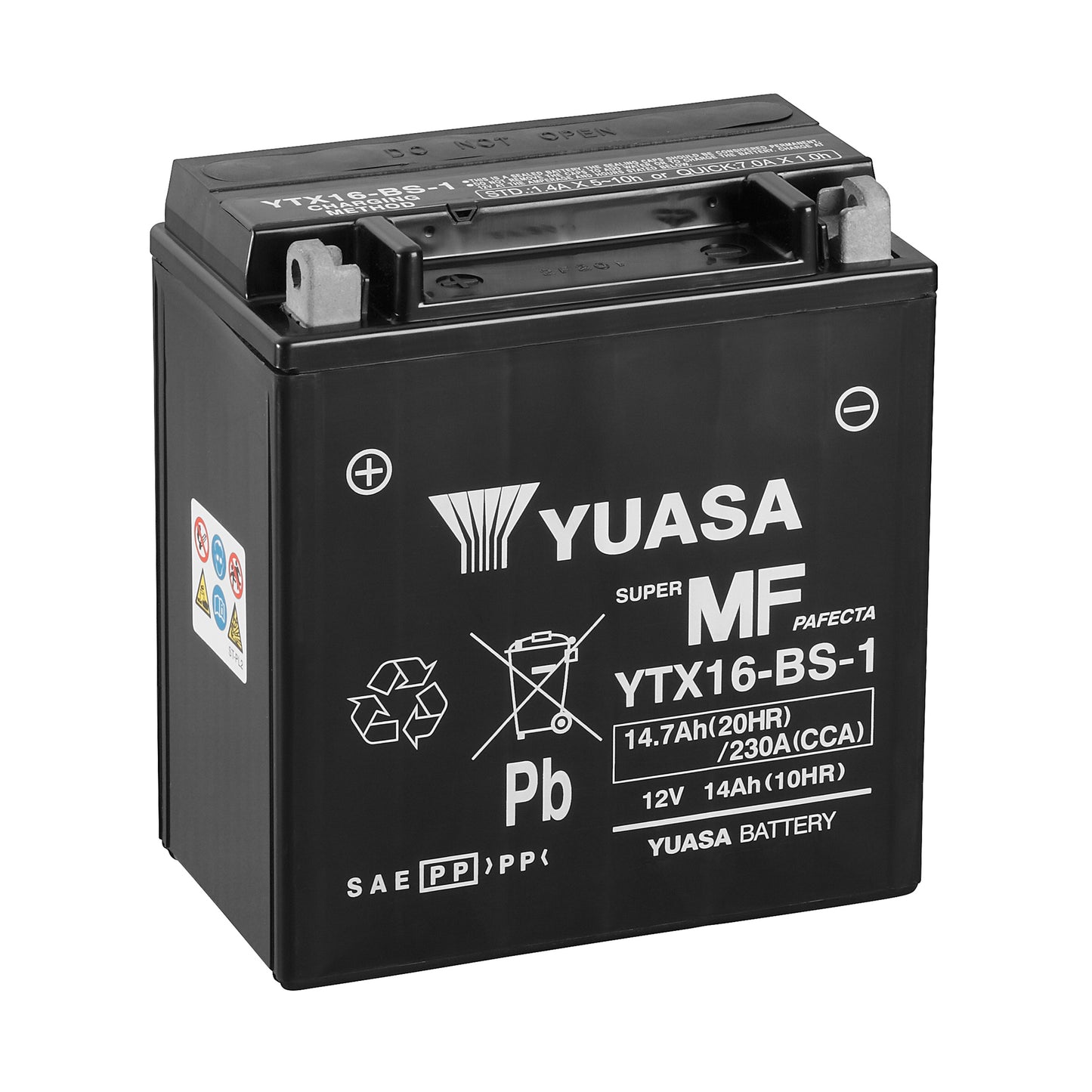 Yuasa YTX16-BS-1 (CP) 12V Combi-Pack MF VRLA Battery