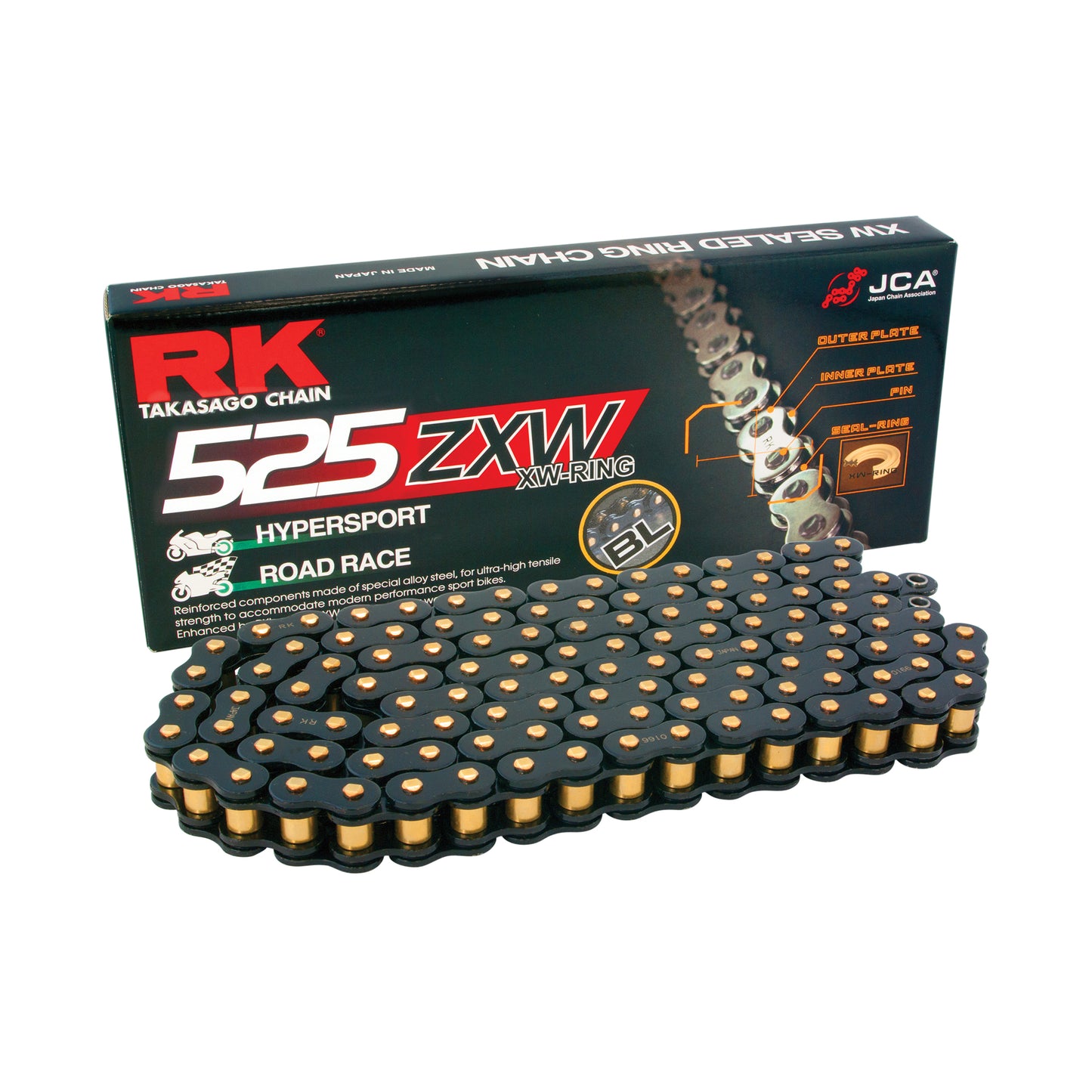 RK BL525ZXW-120 Black Scale XW-Ring Chain
