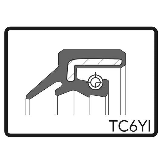 ARI.113 - Pair Of Fork Oil Seals 30 x 40 x 8/12 TC6YI