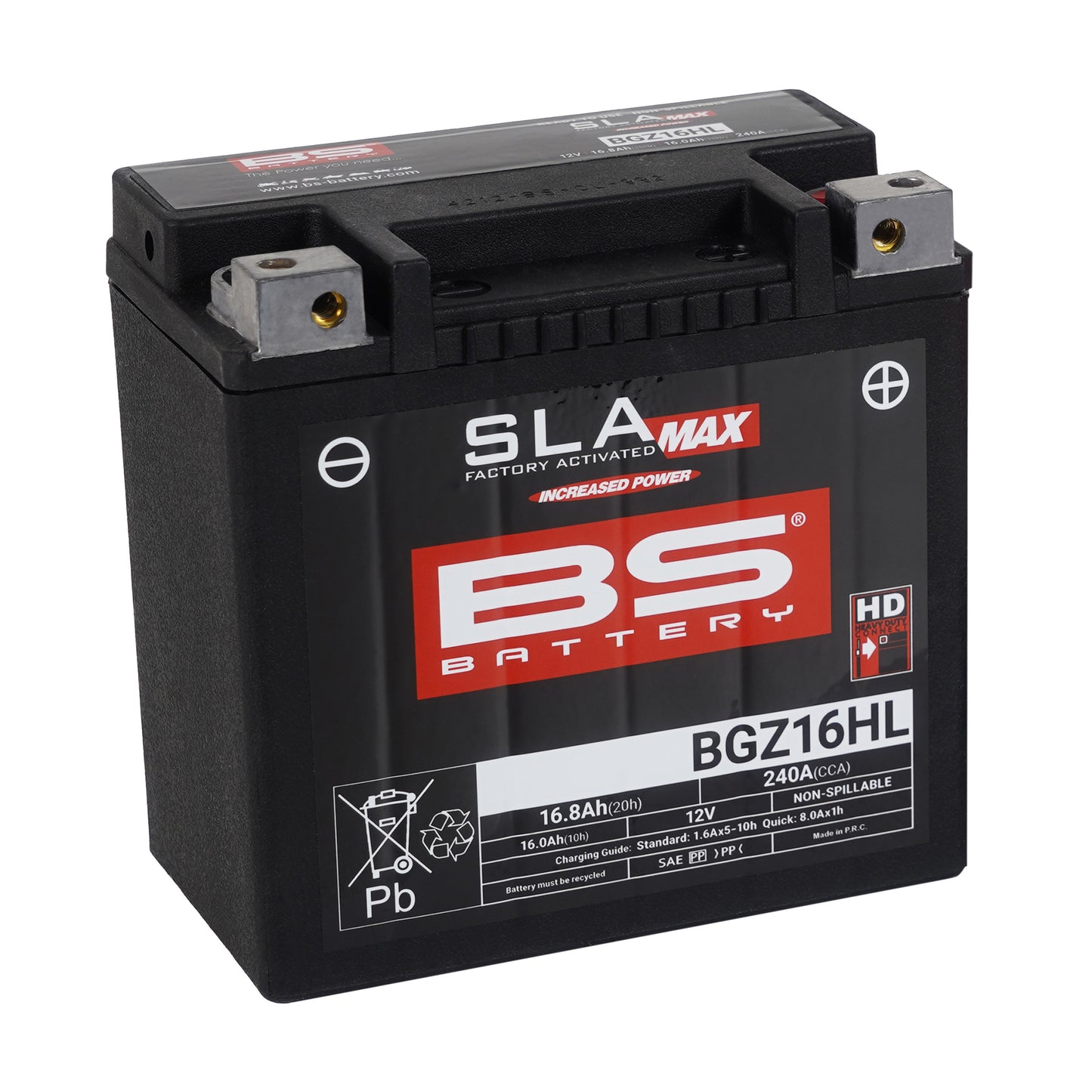 BS BGZ16HL SLA Max (WC) Factory Activated Battery