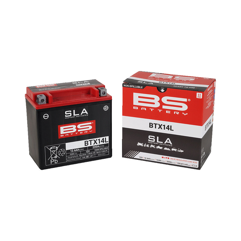 BS BTX14L SLA (WC) Factory Activated Battery