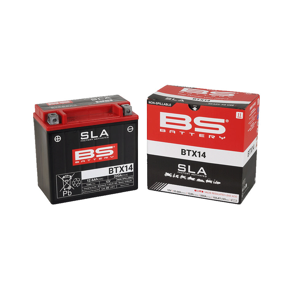 BS BTX14 SLA (WC) Factory Activated Battery
