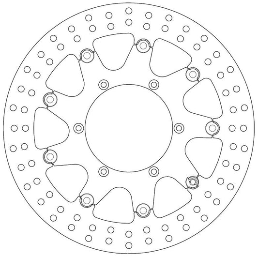 Ferodo Brake Disc Floating Steel Centre FMD0038RF