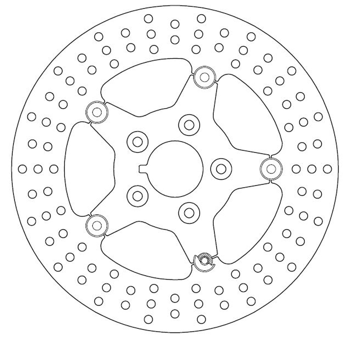 Ferodo Brake Disc Floating Steel Centre FMD0085RF