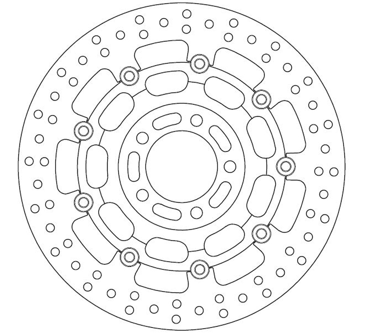 Ferodo Brake Disc Floating Alloy Centre FMD0120RX