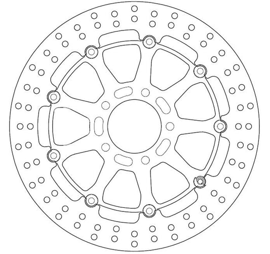 Ferodo Brake Disc Floating Alloy Centre FMD0125RX