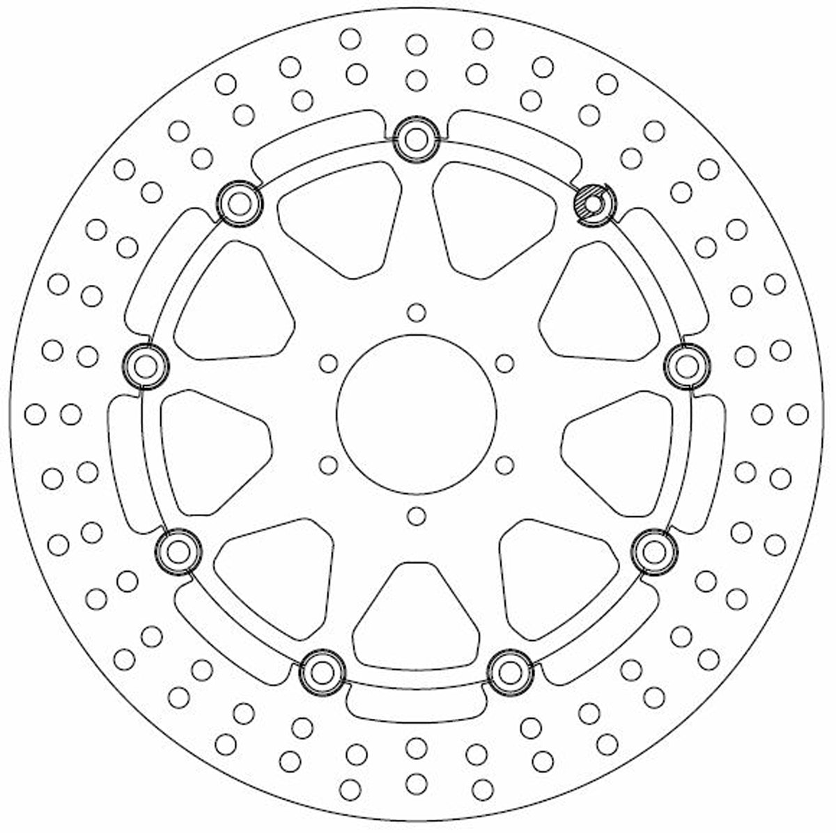 Ferodo Brake Disc Floating Alloy Centre FMD0137RX