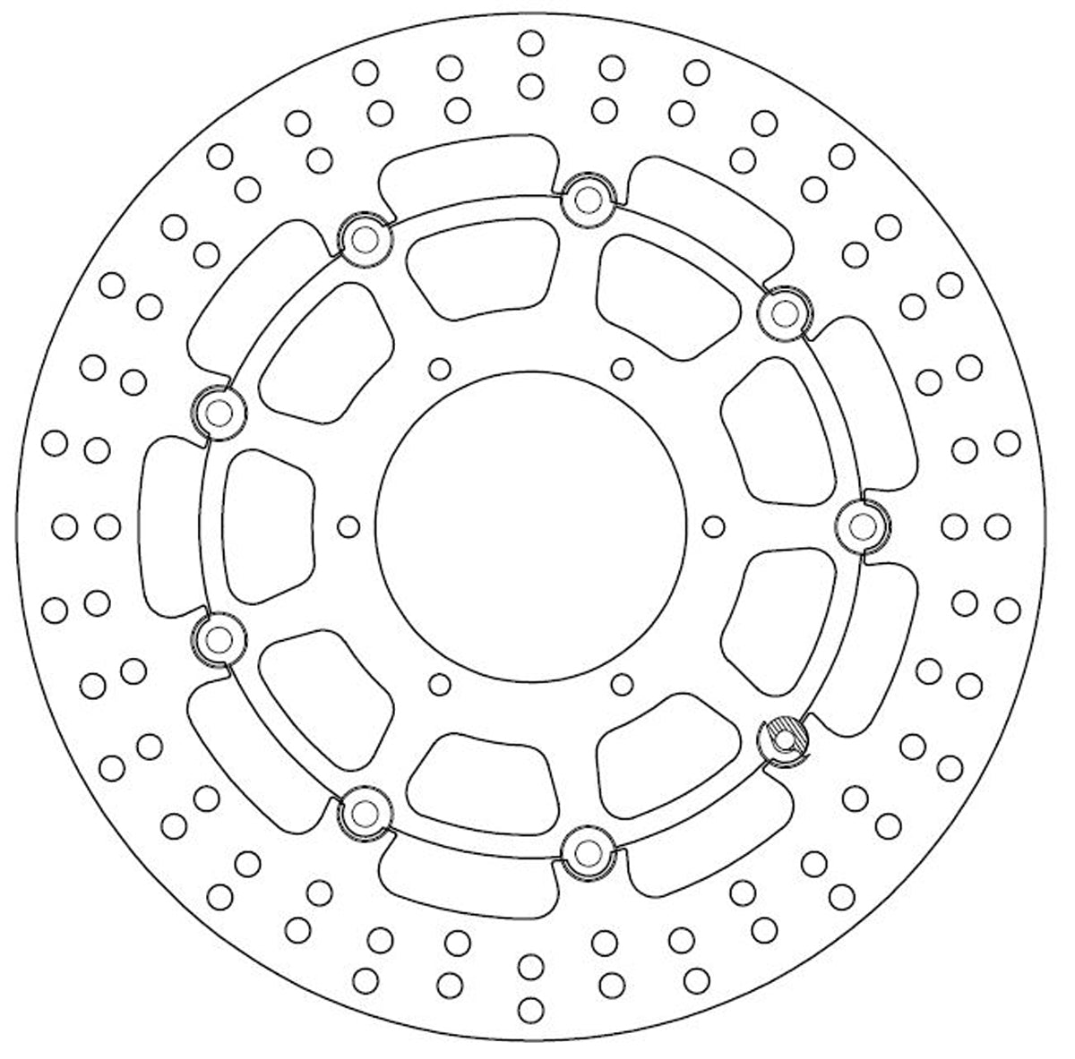 Ferodo Brake Disc Floating Alloy Centre Fmd0140Rx