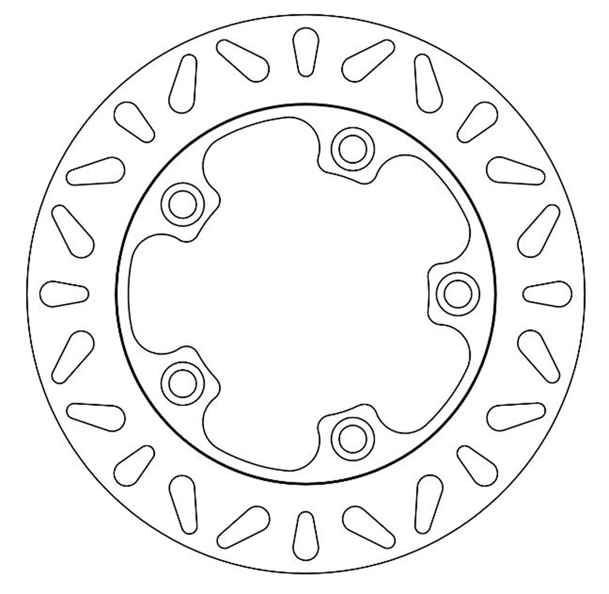 Ferodo Brake Disc Solid FMD0417R