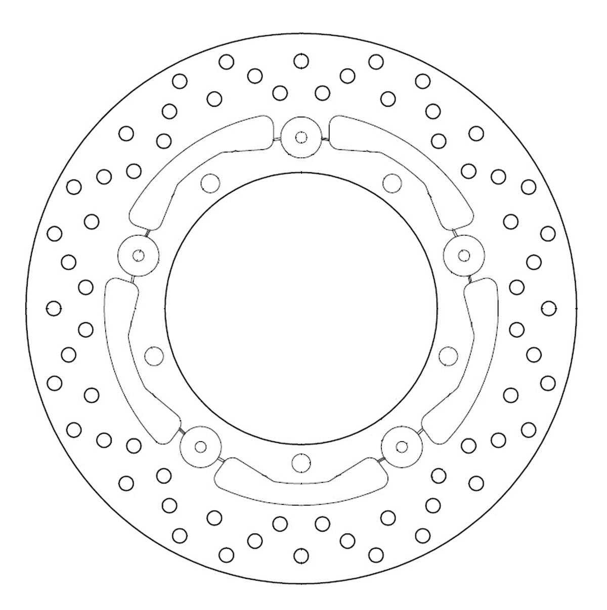 Ferodo Brake Disc Floating Steel Centre FMD0437RF