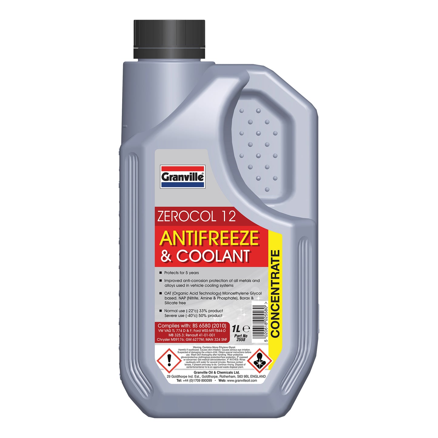 Zerocol 12 Red Antifreeze Concentrate OAT - 1 litre