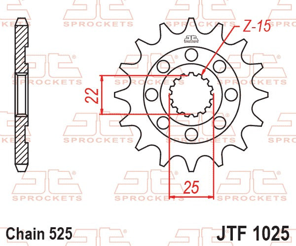 JT Front Sprocket JTF1025.15