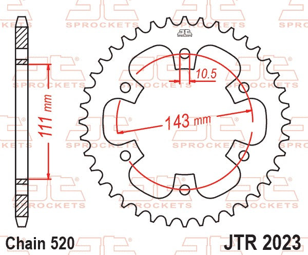 JT Rear Sprocket JTR2023.42