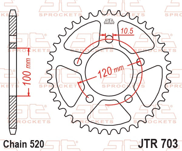 JT Rear Sprocket JTR703.42