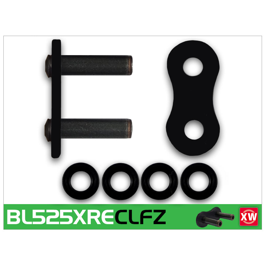 RK BL525XRE-CLFZ Black Scale XW-Ring Con Rivet Link