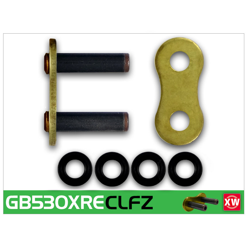 RK GB530XRE-CLFZ Gold XW-Ring Con Rivet Link
