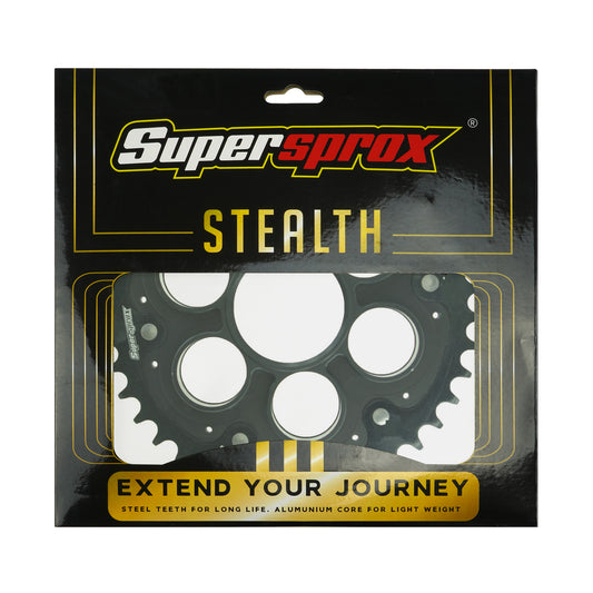 SuperSprox Rear Edge Sprocket Ducati RSA-737_525-40 Blk *525 pitch Conversion*