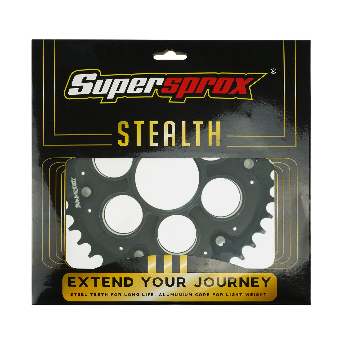 SuperSprox Rear Edge Sprocket Ducati RSA-737_530-42-BLK 530 OE pitch