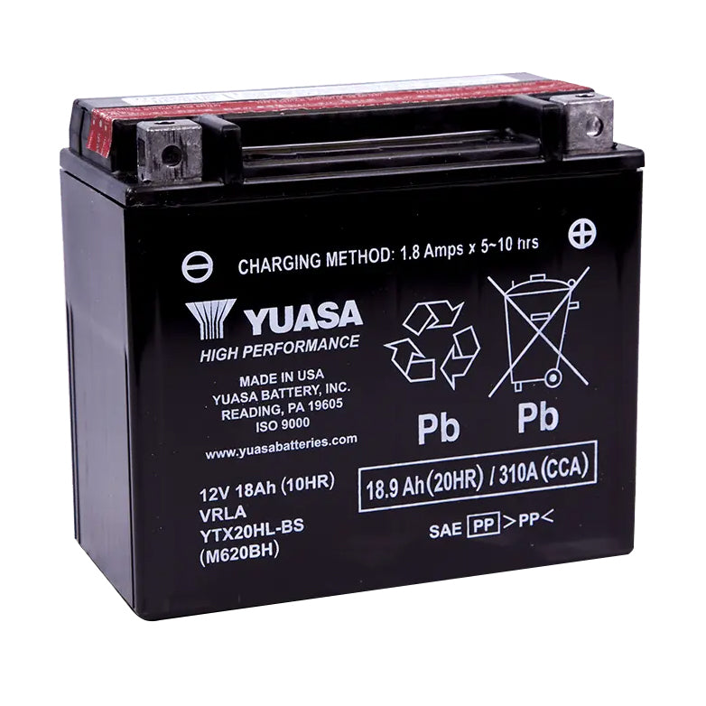 Yuasa YTX20HL-BS (CP) 12V Combi-Pack High Performance MF VRLA Battery