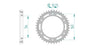 Sprocket Rear RK-B6893-46 JTR1306 Afam 10616 - Special Order