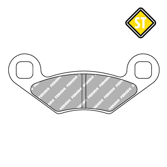 Ferodo FDB2055SG Sinter Grip Road Compound Pad - FA159