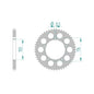 Sprocket Rear RK-B2175-44 JTR464 Afam 17100N - Special Order