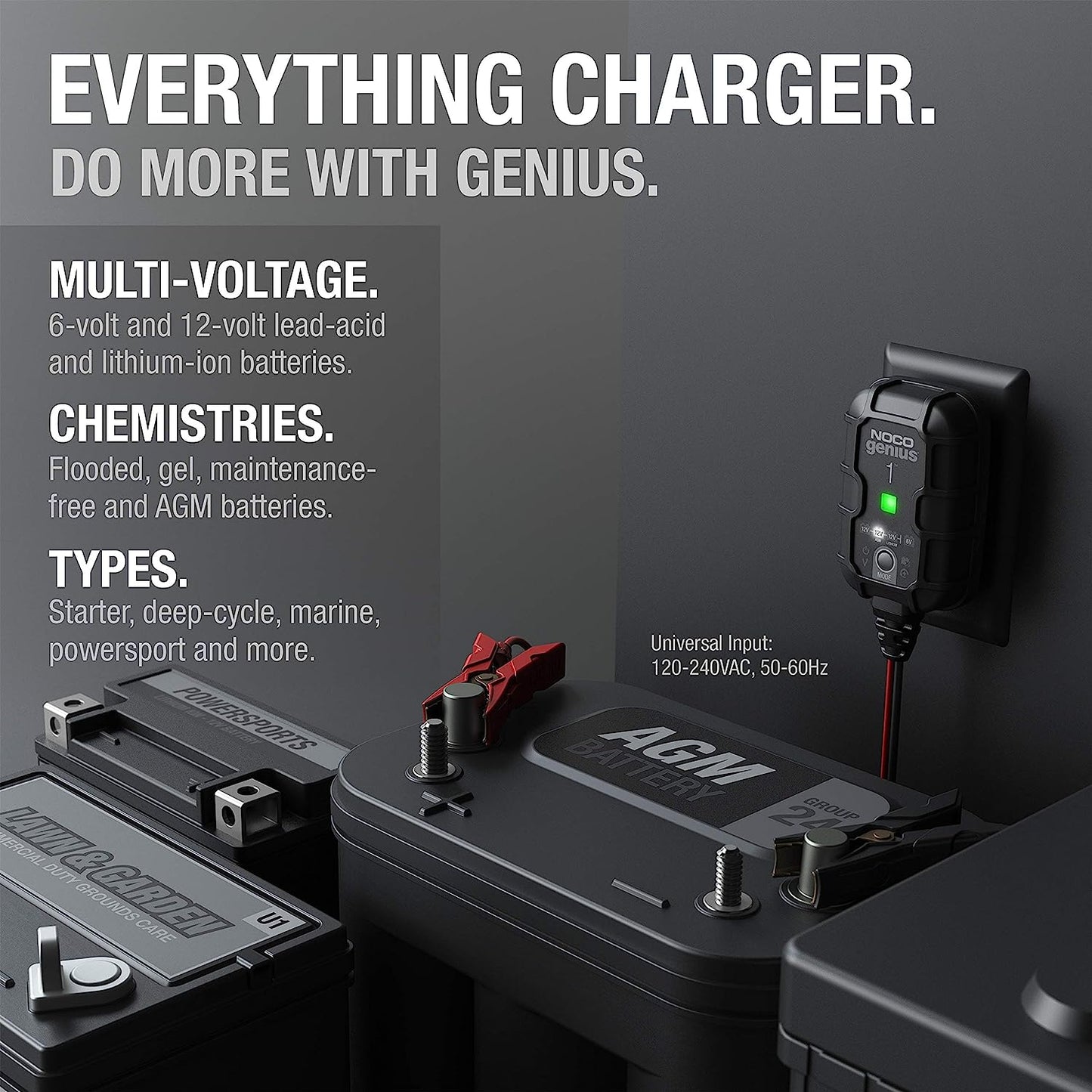 NOCO Genius 1A Smart Battery Charger
