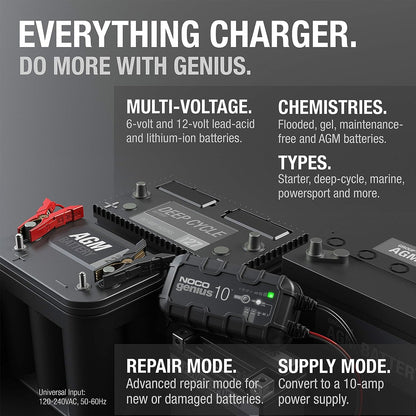 NOCO GENIUS 10A Smart battery charger and maintainer