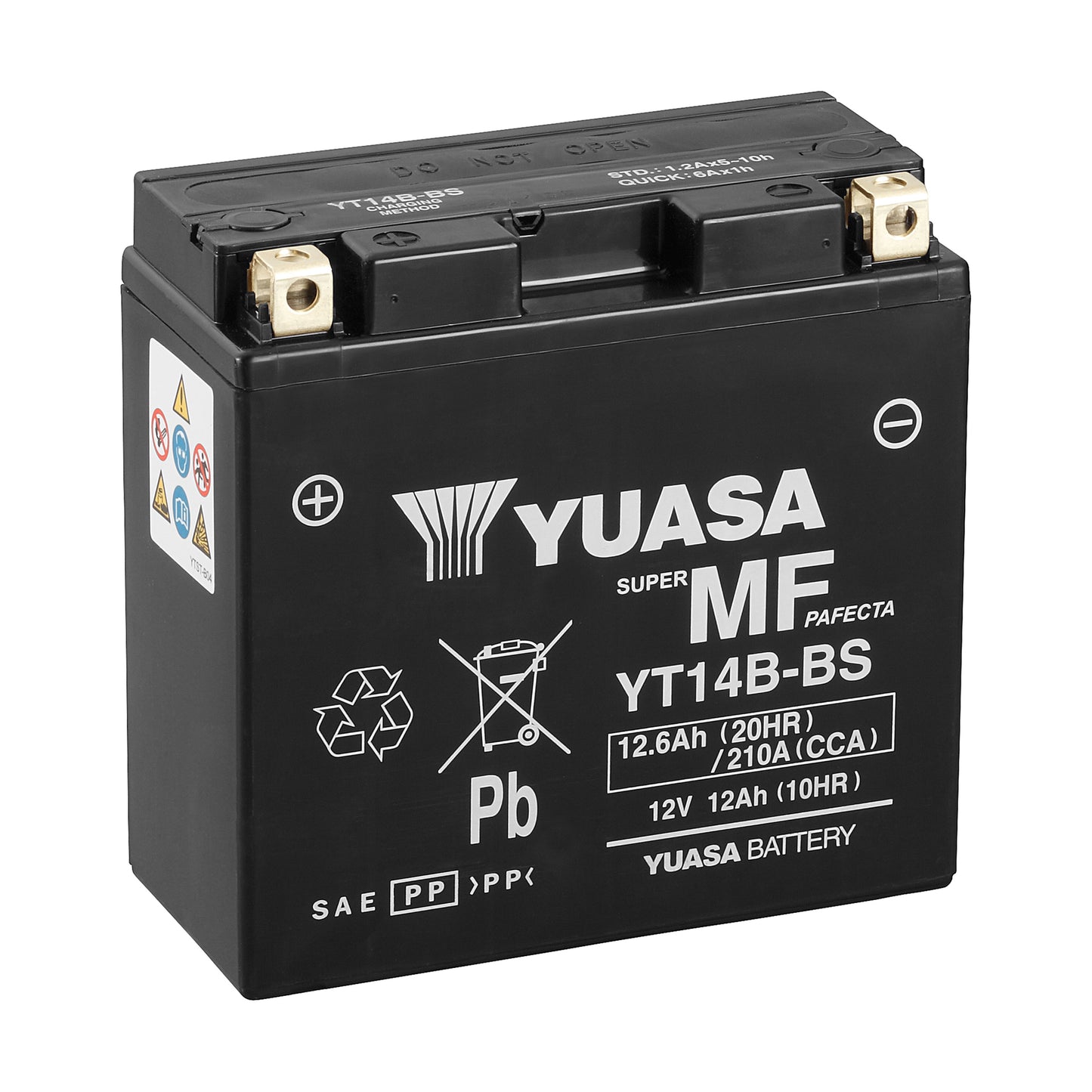 Yuasa YT14B-BS (CP) 12V Combi-Pack MF VRLA Battery