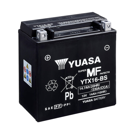 Yuasa YTX16-BS (CP) 12V Combi-Pack MF VRLA Battery