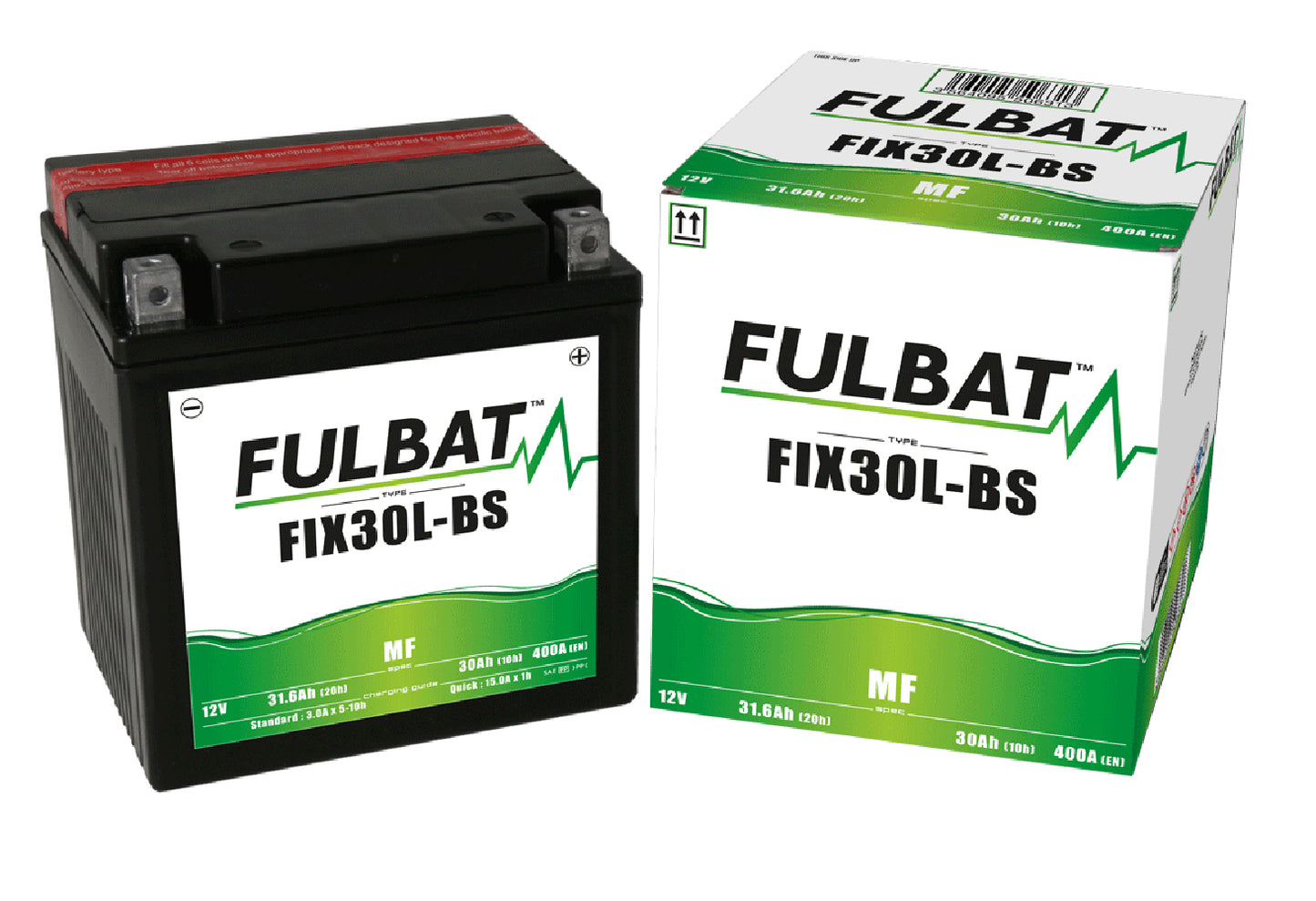 Fulbat FIX30L-BS (CP) Combi-Pack MF Battery