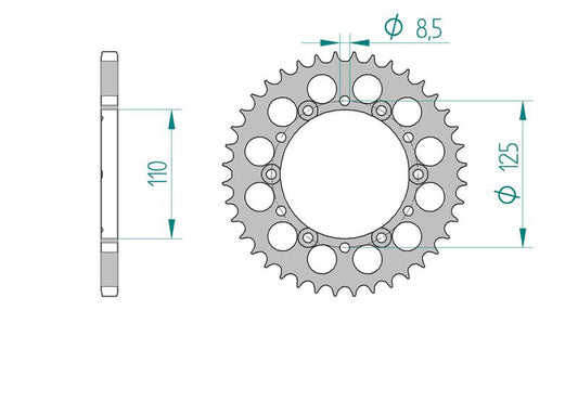 Sprocket Rear JTR 1494-42 AFAM 60201