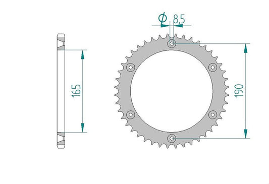 Sprocket Rear JTR 896-48 AFAM 72303 - Special Order