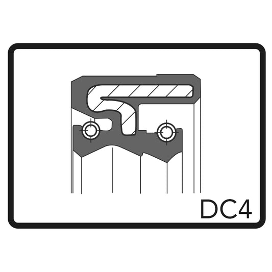 ARI.096 - PAIR OF FORK OIL SEALS 33 X 46 X 11 DC4