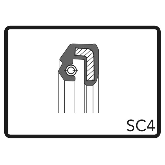 ARI.045 - Pair Of Fork Oil Seals 41 x 51 x 6 SC4