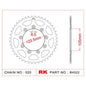 Sprocket Rear Steel RK B4522-51 Supersprox 151 TM Racing