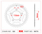 Sprocket Rear RK B4774-41 JTR 1225-41