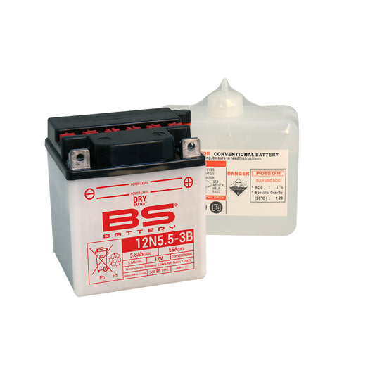 BS 12N5.5A-3B (DC) Combi-Pack Dry Battery