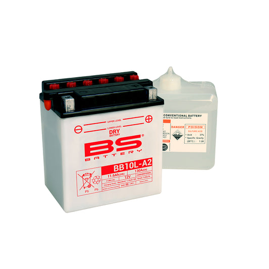 BS BB10L-A2 (12N10-3A) (DC) Combi-Pack Dry Battery