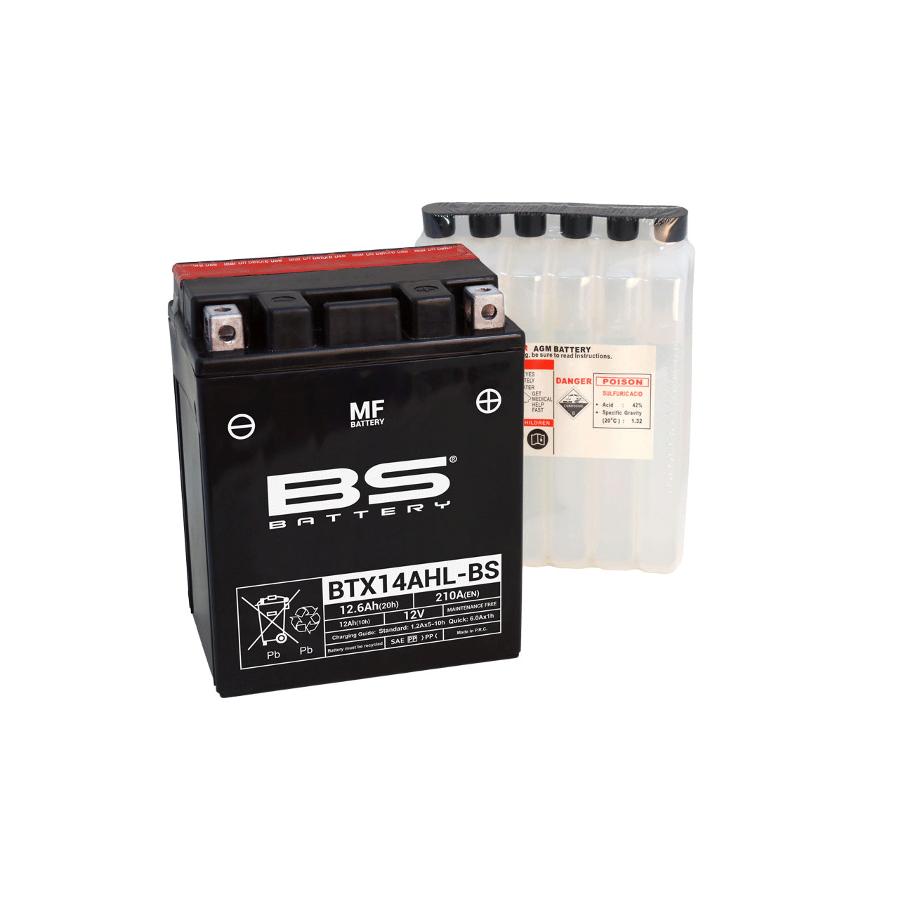 BS BTX14AHL-BS (CP) Combi-Pack MF Battery