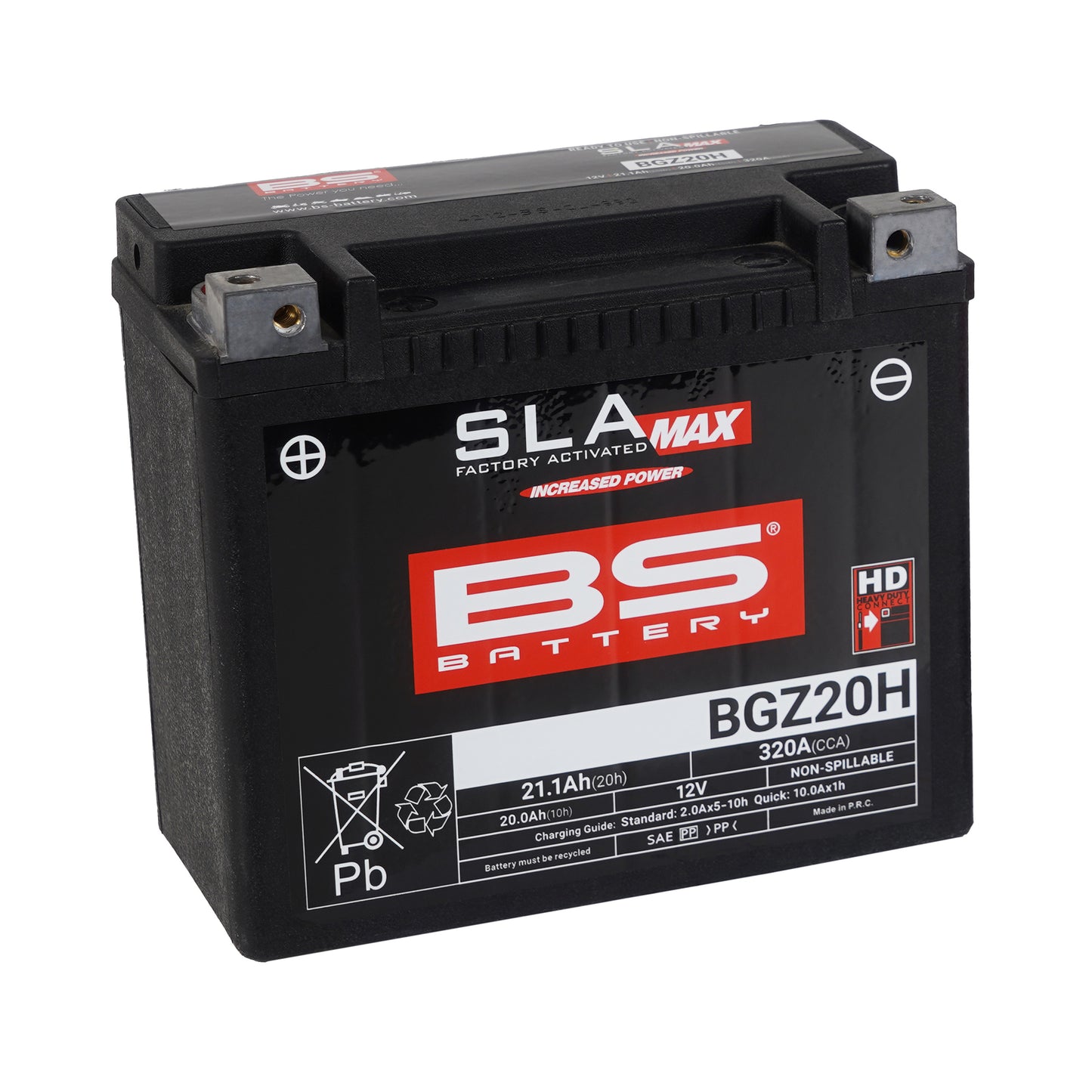 BS BGZ20H SLA Max (WC) Factory Activated Battery