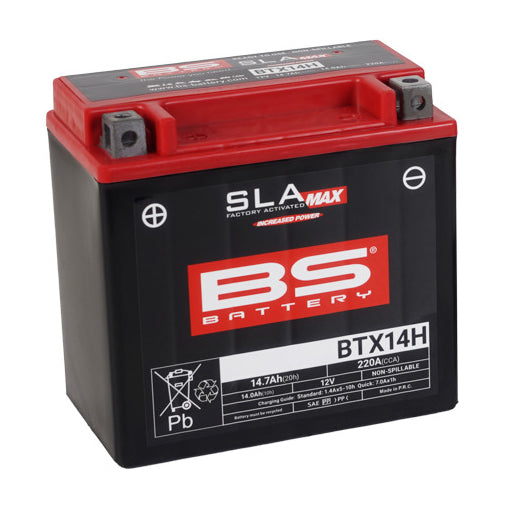 BS BTX14H SLA Max (WC) Factory Activated Battery