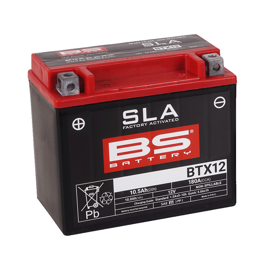 BS BTX12 SLA (WC) Factory Activated Battery