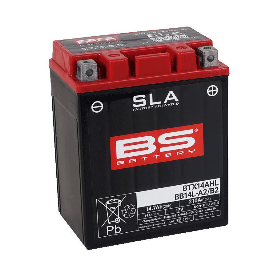 BS BTX14AHL / BB14L-A2/B2 SLA (WC) Factory Activated Battery