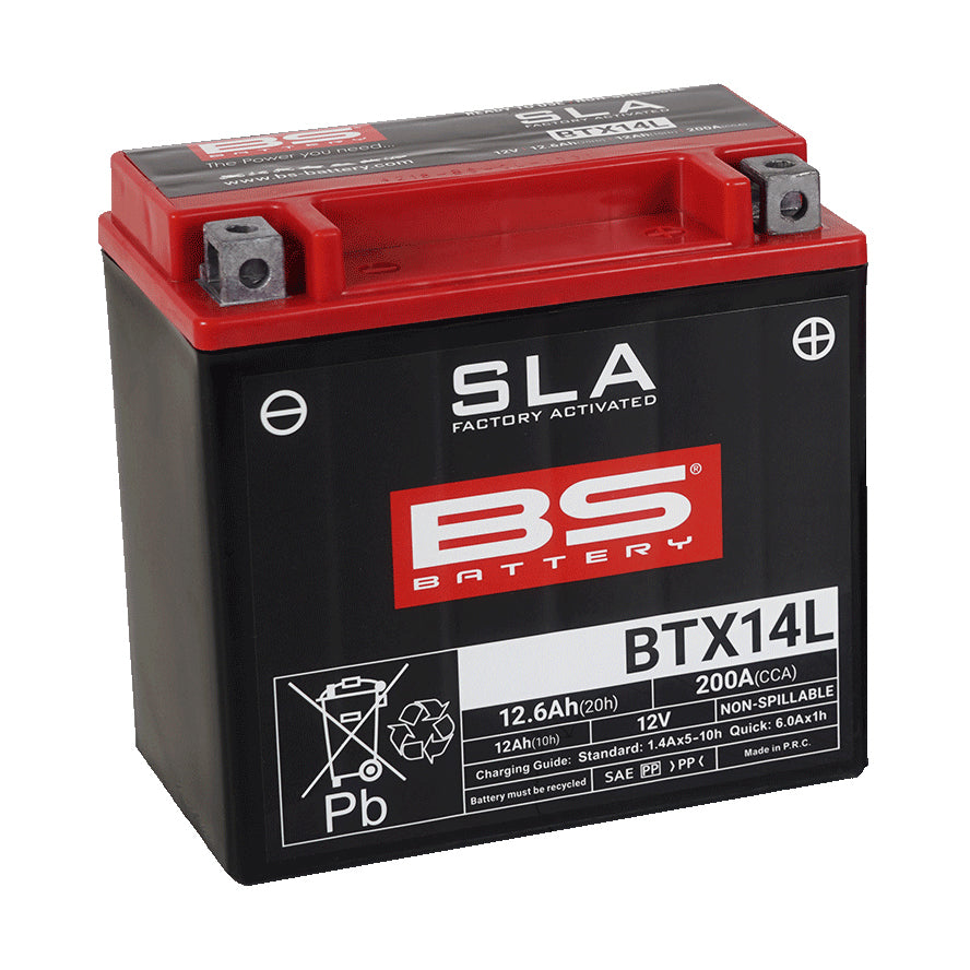 BS BTX14L SLA (WC) Factory Activated Battery