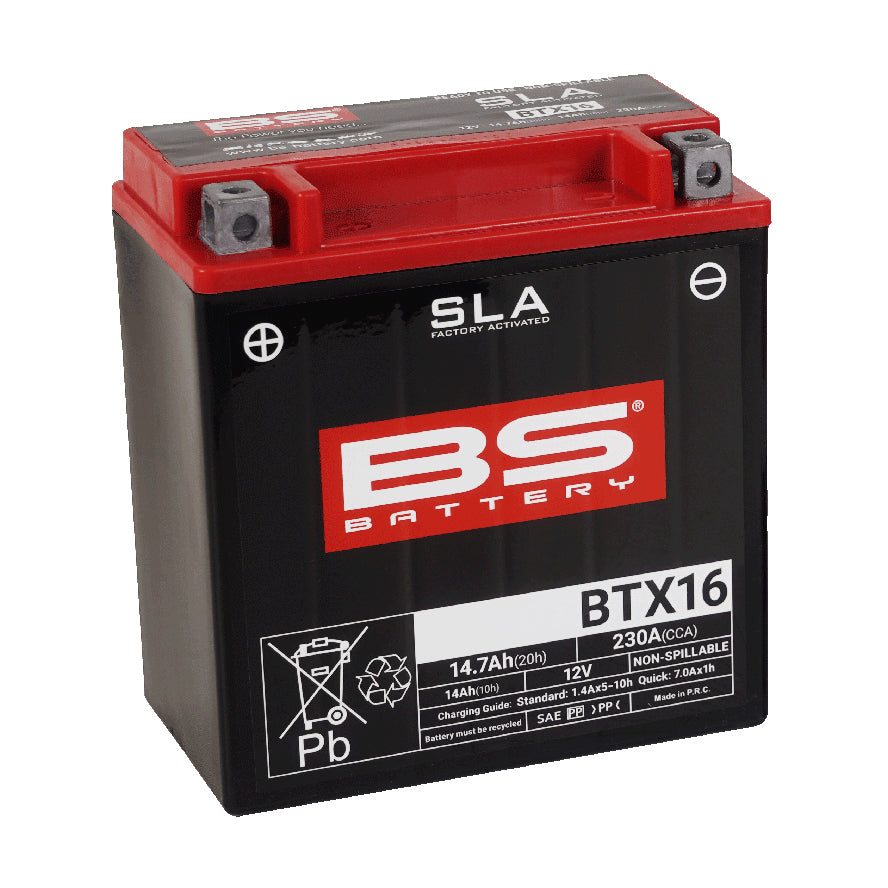 BS BTX16 SLA (WC) Factory Activated Battery