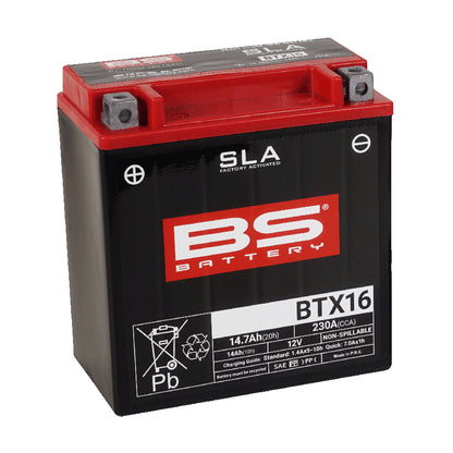 BS BTX16 SLA (WC) Factory Activated Battery